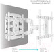 Миниатюра изображения товара Кронштейн для телевизора Onkron M6L (белый)