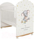 Миниатюра изображения товара Детская кроватка INDIGO My Sleepy Слоник колесо-качалка (белый)