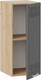 Миниатюра изображения товара Шкаф навесной для кухни ТриЯ Долорес 1В3 (дуб крафт золотой/титан)