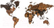 Миниатюра изображения товара Декор настенный Woodary Карта мира на английском языке XL / 3200
