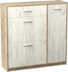Миниатюра изображения товара Тумба в прихожую Артём-Мебель СН-100.21 (дуб крафт белый/дуб крафт серый)