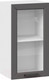 Миниатюра изображения товара Шкаф навесной для кухни ТриЯ Лорас 1В4С (белый/холст вулкан)