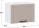 Миниатюра изображения товара Шкаф под вытяжку ТриЯ Лорас 1В5Г (белый/холст латте)