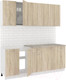 Миниатюра изображения товара Кухонный гарнитур Кортекс-мебель Корнелия Лира-лайт 2.0м (дуб сонома/марсель)