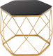 Миниатюра изображения товара Журнальный столик РасГар Арена (черный/золотой)