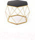 Миниатюра изображения товара Журнальный столик РасГар Арена (черный/золотой)