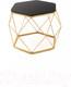 Миниатюра изображения товара Журнальный столик РасГар Арена (черный/золотой)