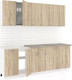 Миниатюра изображения товара Кухонный гарнитур Кортекс-мебель Корнелия Лира-лайт 2.2м (дуб сонома/марсель)