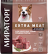 Миниатюра изображения товара Сухой корм для собак Мираторг Extra Meat для взр. собак средних пород говядина / 1010024078 (2.6кг)