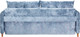 Миниатюра изображения товара Диван KRONES Цезарь 3 (велюр голубой перламутр)