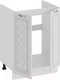 Миниатюра изображения товара Шкаф под мойку ТриЯ Бьянка 1Н6М (белый/дуб белый)