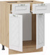 Миниатюра изображения товара Шкаф-стол кухонный ТриЯ Бьянка 1Н6Я1 (дуб крафт золотой/дуб белый)