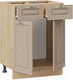Миниатюра изображения товара Шкаф-стол кухонный ТриЯ Бьянка 1Н6Я1 (дуб крафт золотой/дуб кофе)