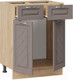 Миниатюра изображения товара Шкаф-стол кухонный ТриЯ Бьянка 1Н6Я1 (дуб крафт золотой/дуб серый)