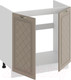 Миниатюра изображения товара Шкаф под мойку ТриЯ Бьянка 1Н8М (белый/дуб кофе)
