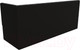 Миниатюра изображения товара Скамья кухонная мягкая Лига Диванов Маркиз правая (велюр черный)