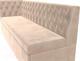 Миниатюра изображения товара Скамья кухонная мягкая Лига Диванов Маркиз левая (велюр бежевый)