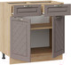 Миниатюра изображения товара Шкаф-стол кухонный ТриЯ Бьянка 1Н8Я1 (дуб крафт золотой/дуб серый)