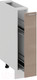 Миниатюра изображения товара Шкаф карго ТриЯ Весна 1Н15К (белый/кофе с молоком)