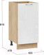 Миниатюра изображения товара Шкаф-стол кухонный ТриЯ Весна 1Н4 (дуб крафт золотой/белый глянец)