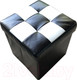 Миниатюра изображения товара Пуф Асмана 5 (кожзам шахматы белые)