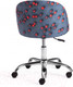 Миниатюра изображения товара Кресло офисное Tetchair Melody (ткань/флок, серый/Botanica 08 Cherry/29)