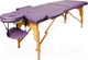 Миниатюра изображения товара Массажный стол Atlas Sport Складной 2-с 60см (фиолетовый/деревянный)