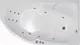 Миниатюра изображения товара Ванна акриловая Triton София 170x95 Комфорт R (с гидромассажем)