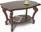 Миниатюра изображения товара Журнальный столик Мебелик Берже 1 (темно-коричневый)