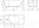 Миниатюра изображения товара Ванна из искусственного мрамора Salini Orlando 160x70 / 102025M
