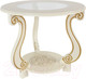 Миниатюра изображения товара Журнальный столик Мебелик Грация С (слоновая кость/золото)