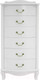 Миниатюра изображения товара Комод Мебелик Джульетта узкий 6 ящиков (молочный дуб)