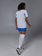 Миниатюра изображения товара Футбольная форма Kelme Short-Sleeved Football Suit / 8251ZB1002-100 (XS, белый/синий)