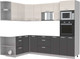 Миниатюра изображения товара Кухонный гарнитур Интерлиния Мила Лайт 1.68x2.6 левая без столешницы (вудлайн кремовый/антрацит)