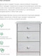 Миниатюра изображения товара Тумба Dipriz 3 ящика Д.1410.1 (белый воск)