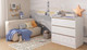 Миниатюра изображения товара Комод пеленальный Polini Kids Simple 1980 / 0002323.52 (белый/вяз)