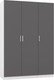 Миниатюра изображения товара Шкаф Интермебель Марсель-1 / МР 01-01 (графит серый)