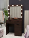 Миниатюра изображения товара Туалетный столик с зеркалом Мир Мебели SV-22W с подсветкой