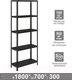 Миниатюра изображения товара Стеллаж металлический Brabix Ms Kd-180/30/70-5 / 291267