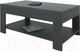 Миниатюра изображения товара Журнальный столик Мебелик BeautyStyle 26 (графит темный U961/стекло черное)