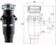 Миниатюра изображения товара Измельчитель отходов Bone Crusher Slim Line 810 / ВС810-SL