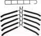 Миниатюра изображения товара Металлическая вешалка-плечики Brabix 607474 (5шт, черный)