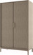 Миниатюра изображения товара Шкаф Молодечномебель Брюгге D2 / ВМФ-1695 (капучино)