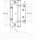 Миниатюра изображения товара Петля дверная Vettore Flush 2.5x75x125 CP (хром)