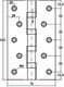 Миниатюра изображения товара Петля дверная Vettore 2.5x75x125 4BB AB (бронза)