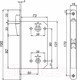 Миниатюра изображения товара Защелка врезная с фиксацией Vettore 530 B-S Magnet AB (бронза)