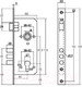 Миниатюра изображения товара Замок врезной Vettore 9011 SR-3R AB (бронза)