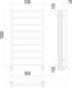 Миниатюра изображения товара Полотенцесушитель водяной Terminus Контур П9 500x1000 (RAL 9005 матовый)