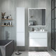 Миниатюра изображения товара Шкаф-пенал для ванной Briz Монца 35 R / 237 04-06к35-00 02 БЕЛ