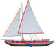 Миниатюра изображения товара Катамаран Вольный ветер Валдай-4 с парусным вооружением / 19002 (красный)